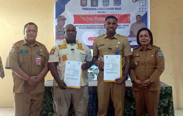 Tingkatkan Masyarakat Sadar Hukum, Kantor Lurah Malawei-Satpol PP PBD Teken MoU 2 Lurah Malawei Satpol PP PBD Teken MoU2