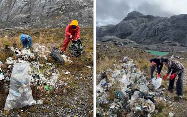 PTFI Bersih2 sampah di Jalur ke Cartenz