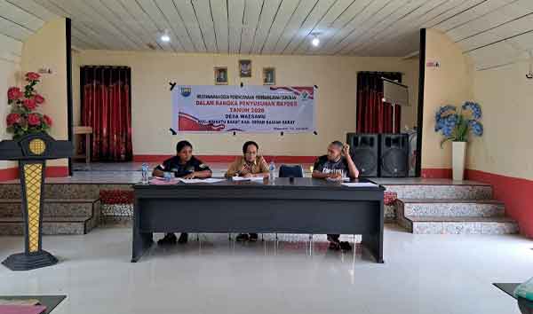 Penyusunan RKPDes 2026 : Pemerintah Desa Waesamu Gelar Musdes 1 Pemdes Waesamu Musdes RPKDes 2026