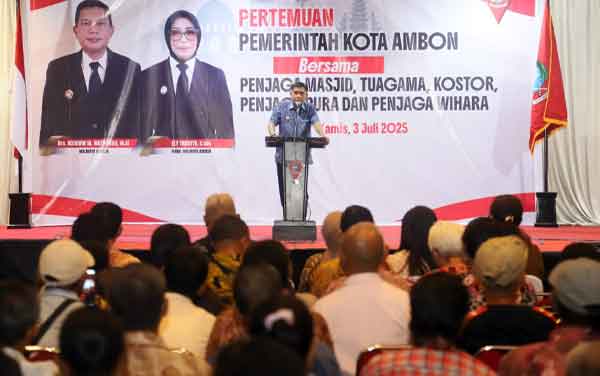 Pemkot Ambon Insentif Penjaga Rmh Ibadah