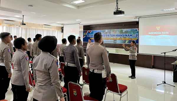Polda PB Lat Pra Ops Patuh Mansinam 2025