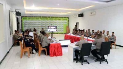 Polresta Pulau Ambon Anev Bulanan