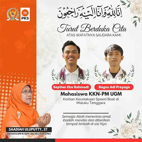Duka KKN UGM, Saadiah Uluputty Desak Evaluasi Total Sistem Keselamatan Pelayaran di Maluku 1 Saadiah Uluputty Dua Mahasiswa UGM