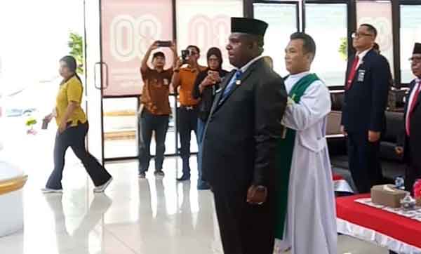 Abraham Kateyau Resmi Pj Sekda Mimika