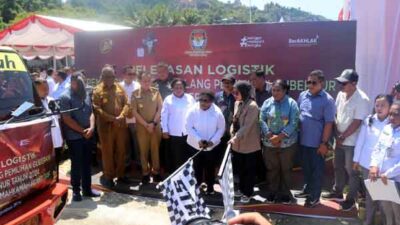 Distribusi Logistik PSU Pilgub Papua Dimulai, Distrik Muara Tami Tujuan Pertama