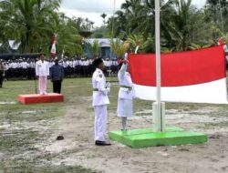Detik-detik Proklamasi HUT ke 80 RI di Distrik Mimika Barat Berlangsung Khidmat