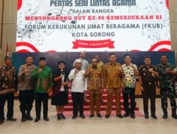 FKUB Kota Sorong Gelar Pentas Seni Lintas Agama Perdana, Lobat : Sangat Inovatif