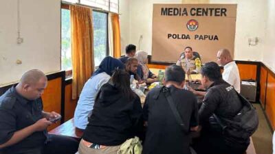 Perkuat Sinergitas, Humas Polda Papua Gelar Silaturahmi Bersama Insan Pers