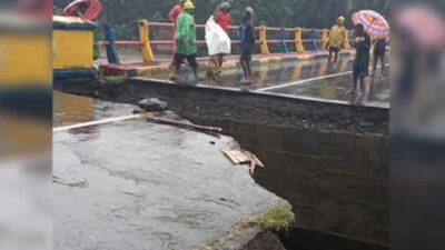 Oprit Jembatan Wai Totun Alami Longsor, BPJN Maluku Turun Tangan