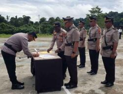2 Kapolsek di Mamberamo Raya Jalani Sertijab, Ini Pesan Kapolres