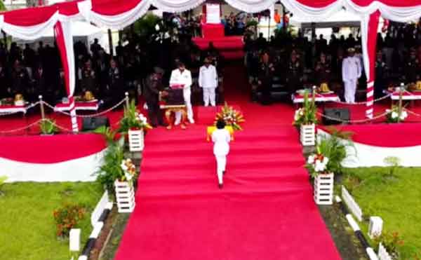 Pemkab Mimika Upacara HUT 80 RI