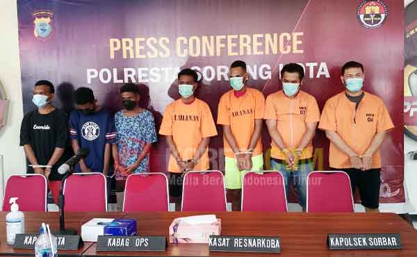 Polresta Sorong Kota 7 Tersangka