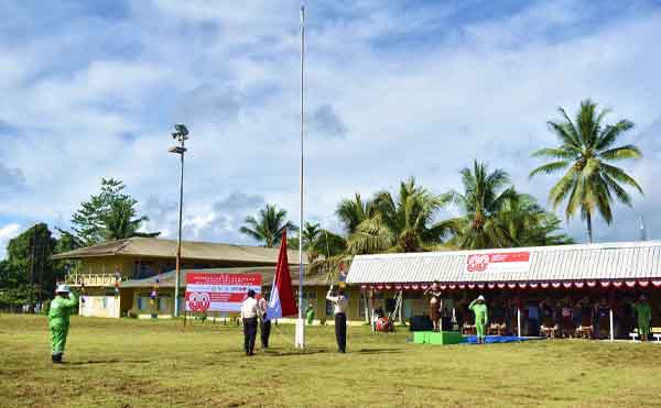 SKK Migas Pamalu-RH Petrogas Peringati HUT ke 80 RI di Kasim Marine Facility 3 SKK Miga Pamalu Petrogras HUT RI 80 3