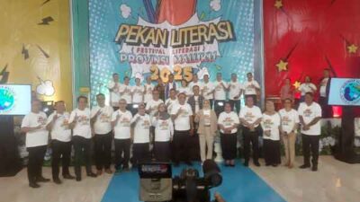 Resmi Launching Pekan Literasi Provinsi Maluku 2025, Ini Pesan Penting Wagub Vanath