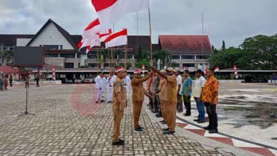 3.729 Bendera Merah Putih dibagikan  Jelang HUT ke 80 RI