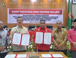 Gubernur-Ketua DPRD Maluku Teken Nota Kesepakatan KUPA-PPAP APBD 2025