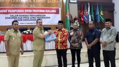 DPRD Mal Terima Penyerahan Dok KUA PPAS APBDP 2025