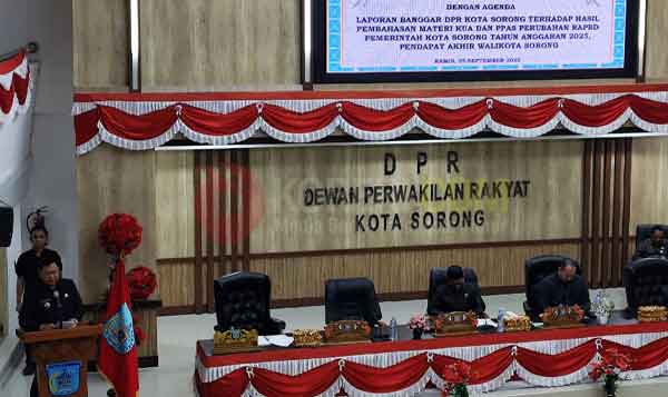 DPRK Sorong Setujuan KUA PPAS Perubahan 2025