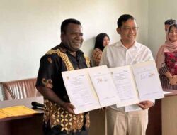 Dinas Koperasi-UMKM Mimika Teken MoU Strategis Bersama BPJS TK dan Notaris, Ini Tujuannya