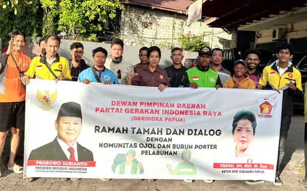 Gerindra Papua Pengemudi Ojol