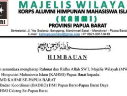 Sikapi Rencana Aksi, MW KAHMI Papua Barat Keluarkan Imbauan