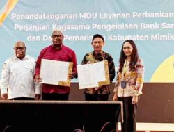 Pemkab Mimika dan BNI Teken MoU Pengelolaan Bank Sampah