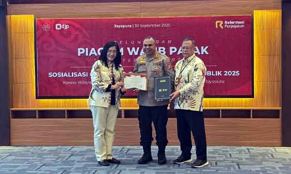 Polda Papua Penghargaan Kepatuhan Pajak