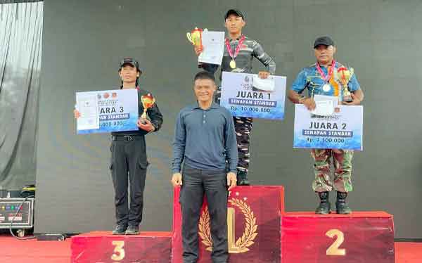 Prajurit Koarmada III Juara Menembak di Mimika
