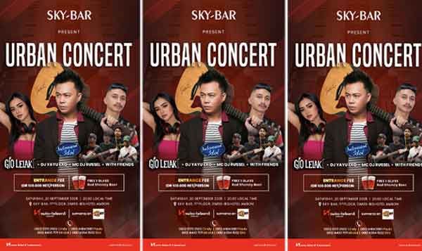 Swiss-Belhotel Ambon Gelar “Urban Concert” 20 September, Hadirkan Penyanyi Ini 1 Swiss Belhotel Ambon giat Urban Cloncert