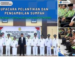 Lantik 9 Pj Kades Baru, Ini Pesan Tegas Bupati Ikram Umasugi