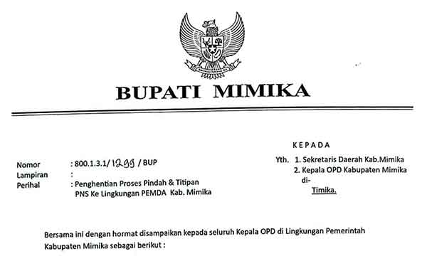 Bupati JR Tutup Pintu Mutasi ASN