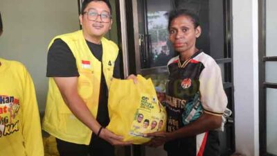 Baksos HUT ke 61, Golkar PBD Bagikan Ribuan Paket Murah