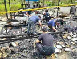 Bidlabfor Polda Papua Gelar Olah TKP Kebakaran Panti Asuhan di Holtekamp
