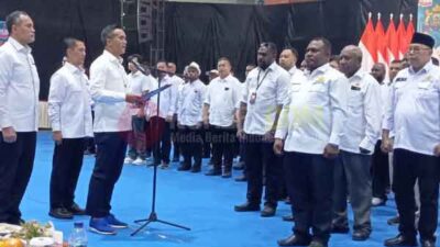 Anindya Bakrie Lantik Pengurus Kadin Papua Tengah, Gubernur Meki Tekankan Ini
