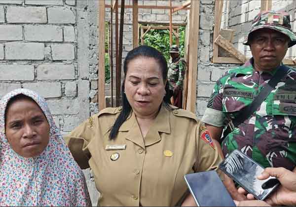 Apresiasi Tinggi, Kades Poka : TMMD Bantu Pemerintah Desa Sejahterakan Masyarakat 1 Kade Poka Marthina Kelbulan