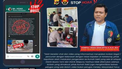 Polisi Cari Penyebar Hoaks Chat-Video Terusan Viral di Medsos Akibat Begal di Holtekamp