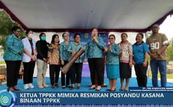 Resmikan Posyandu KASANA Timika Indah, Ini Harapan Suzy Rettob 1 Suzy Rettob Resmi Posyandu KASANA Timika Indah