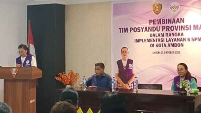 Timm Posyandu Maluku Pembinaan di desa Poka
