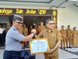 Kota Ambon Raih Penghargaan Capaian 100% Posbakum dari Kemenkum Maluku