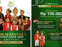 Zest Ambon Hadirkan “Kids Nusantara Fashion Show 2025”, Sediakan Hadiah Menarik