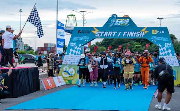 Antusiasme Tinggi 1.000 Pelari Meriahkan Sorong Electric Run 2025 2 PLN Sorong Electric Run 2025 2