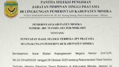 Tiga Besar Hasil Selter JPT Pratama Mimika 2025 Resmi Diumumkan, Ini Daftarnya