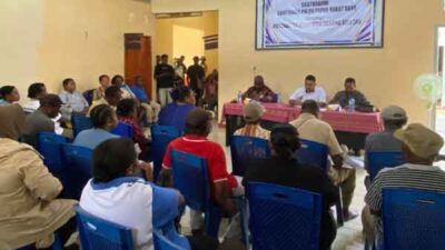 Polda PBD Silaturahmi Warga Sorsel Jelang Natal