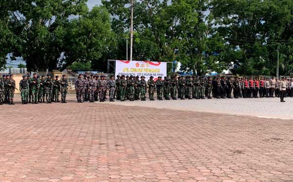 Aparat Gabungan Amankan Ibadah Natal di Mimika