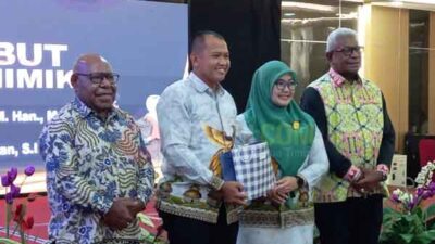 Bupati JR Pisah Sambut Dandim Mimika
