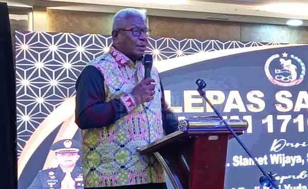 Bupati JR Pisah Sambut Dandim Mimika2