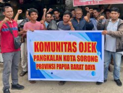 Komunitas Pangkalan Ojek Dukung Kamtibmas NATARU Kondusif di Kota Sorong