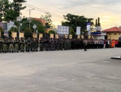 Ratusan Personel Gabungan-Mitra Kamtibmas di Mimika Amankan Malam Kunci Tahun