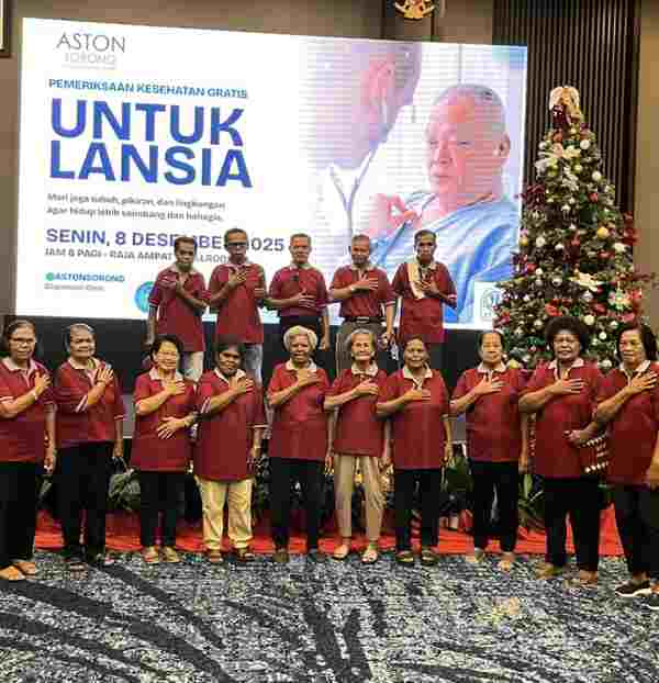 Sambut HUT ke 3, ASTON Sorong Gelar Pemeriksaan Kesehatan Gratis Untuk Lansia 2 IMG 20251209 170149