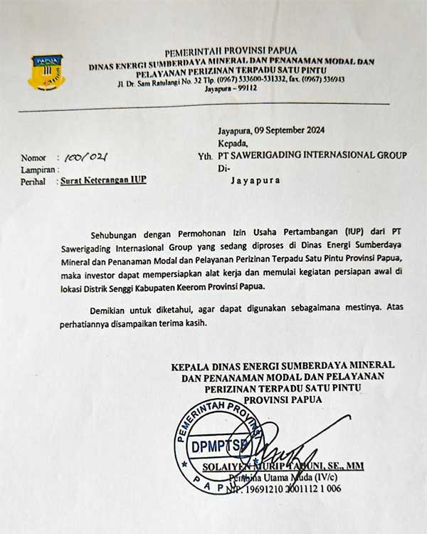 Tambang Emas Senggi Makan Korban: Kasus 5 WNA Cina Penegakan Hukum atau Pesanan? 2 Kasus Tambang Emas Senggi2